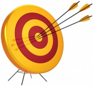 Мишень с дротиками